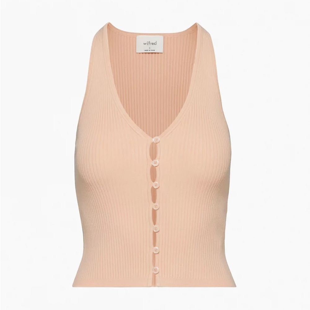 NWT Aritzia Wilfred Affinity Top - Coral Blush color